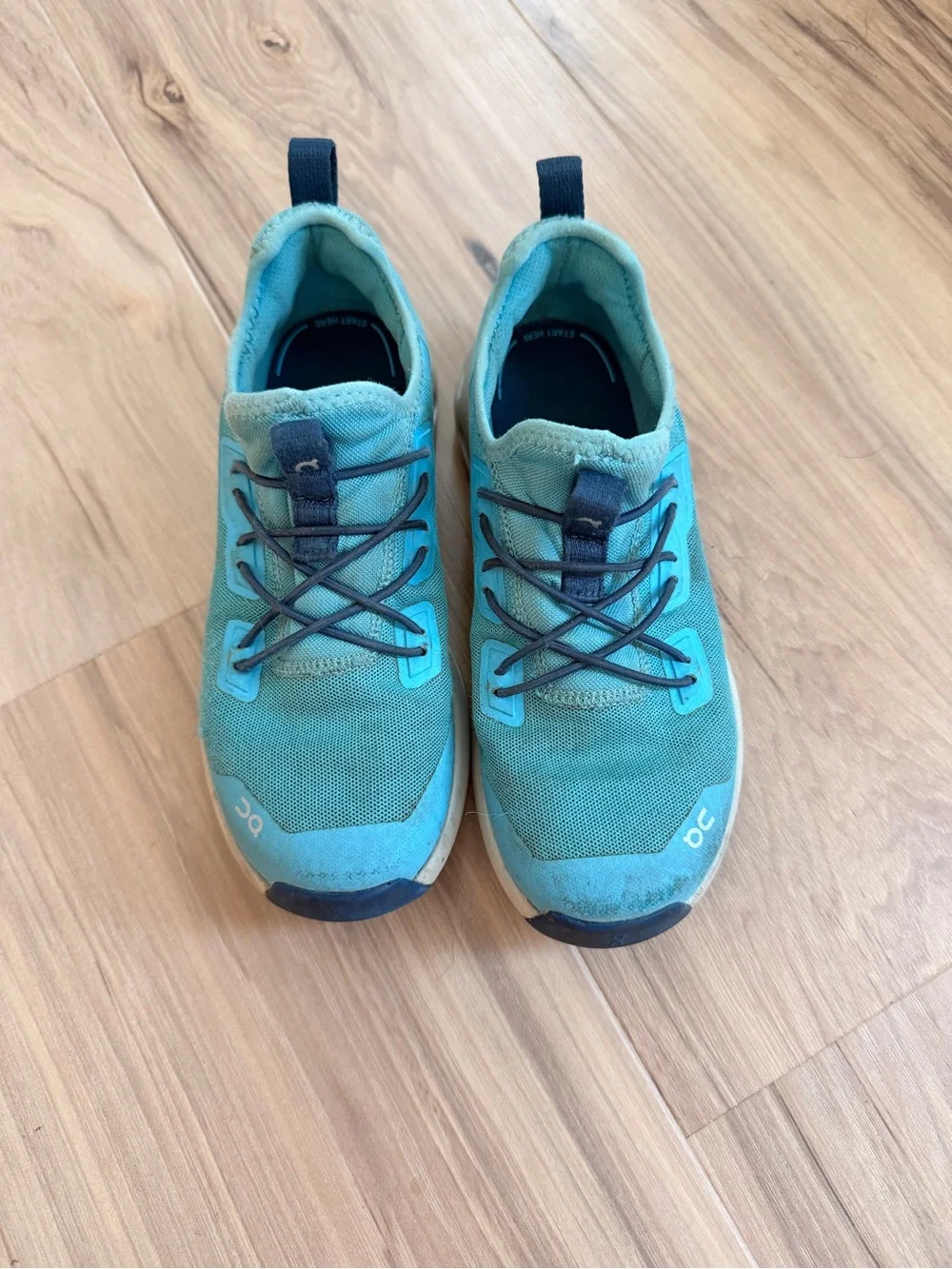 On Cloud Boy's Teal Running Shoes